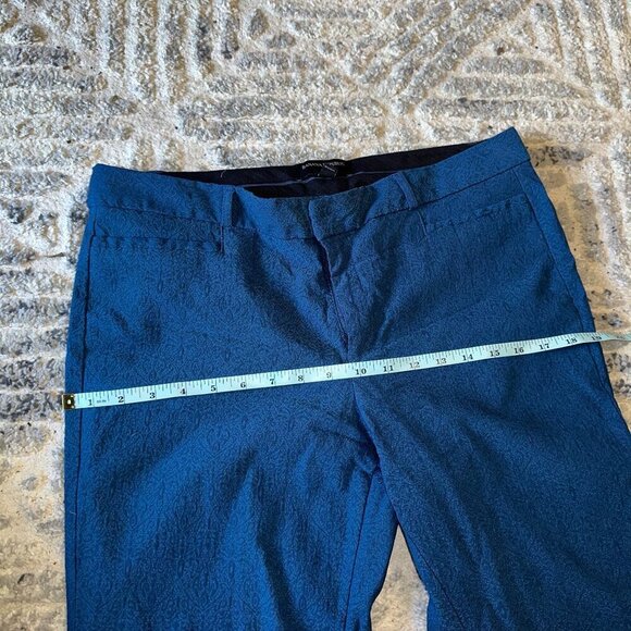 Banana Republic Women's Blue Textured Pants Slacks Size 10 Sloan - Picture 5 of 9